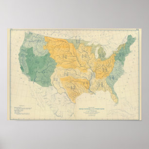 Poster Systèmes fluviaux aux États-Unis