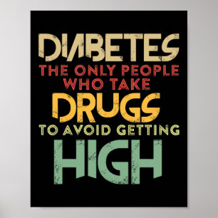 Poster T1D Diabète Type 1 Diabète Awareness Men Women K