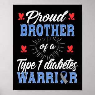 Poster T1d Fière Frère Diabète Sensibilisation Type 1 Ins