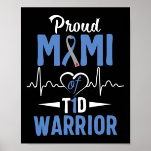 Poster T1d Fière Mimi Sensibilisation au diabète Type 1 I