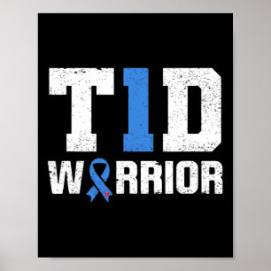 Poster T1d Guerrier Diabète Guerrier Sensibilisation au d