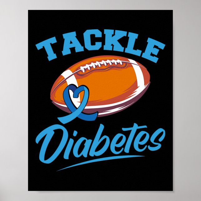 Poster T1d Guerrier Sensibilisation au diabète Lutte cont (Devant)