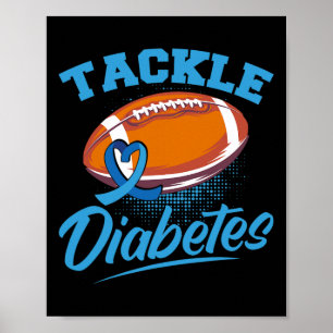 Poster T1D Guerrier Sensibilisation au diabète Lutte cont