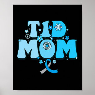 Poster T1d Mama Diabète Survivant T1d Maman Type 1 Diabèt
