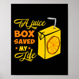Poster T1d Type 1 Conscience du diabète Boîte à jus-cadea