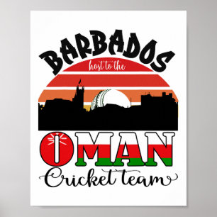 Poster T20 Cricket Rdos accueille l'équipe de cricket de