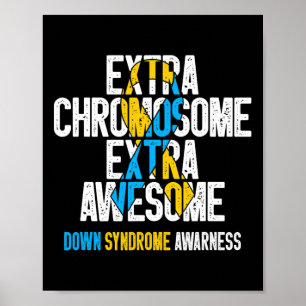 Poster T21 Chromosome supplémentaire Syndrome de Down Awe