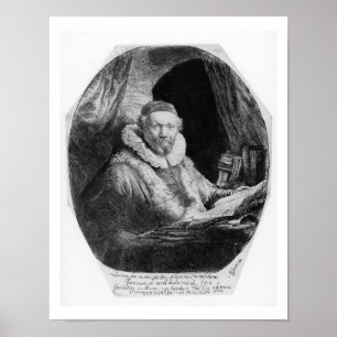 Poster T29953 Portrait de Jan Uytenbogaert, Prédicateur d