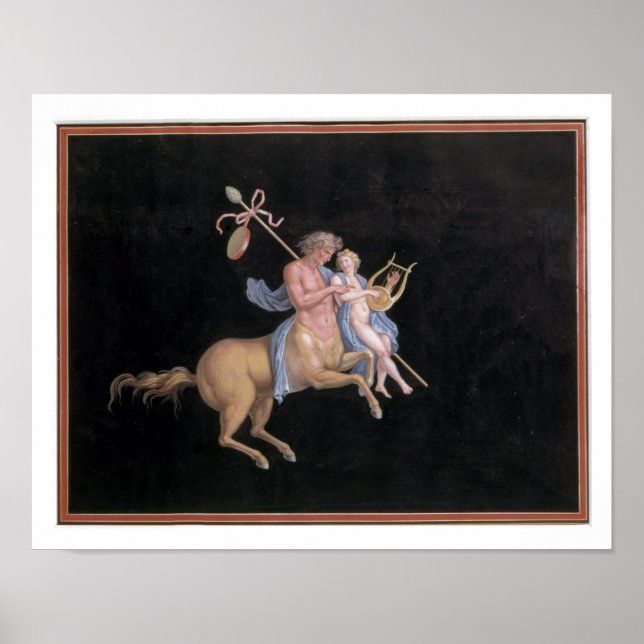 Poster T31144 Chiron instruisant Achille dans l'art de M (Devant)