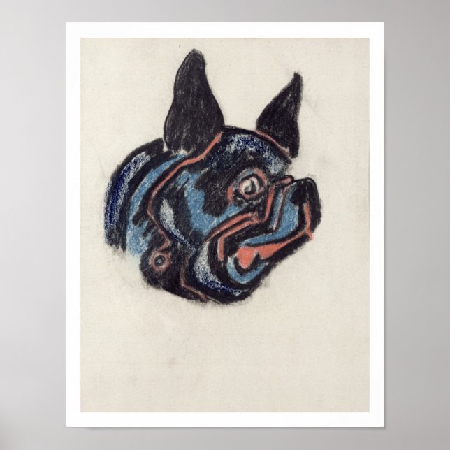 Poster T35228 Chien (pastel sur papier) (Devant)