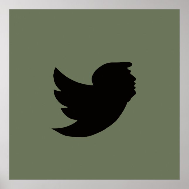 POSTER - T BIRD DESIGN - GREEN/BLACK (Front)