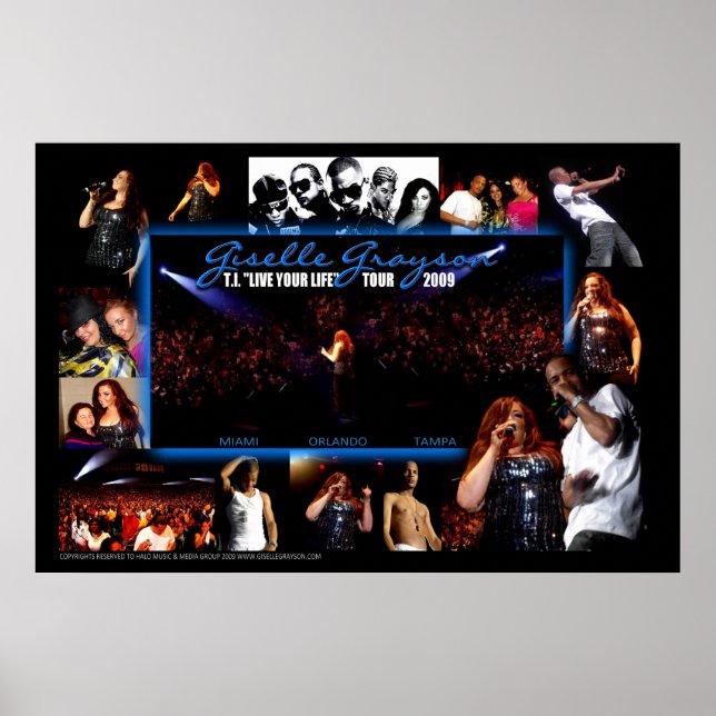 Poster T.I. Live Your Life Tour 2009 (Devant)