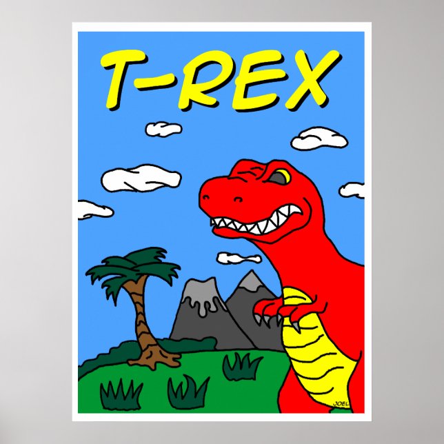 Poster T-Rex ! ! ! 24x32 Roar ! ! ! (Devant)