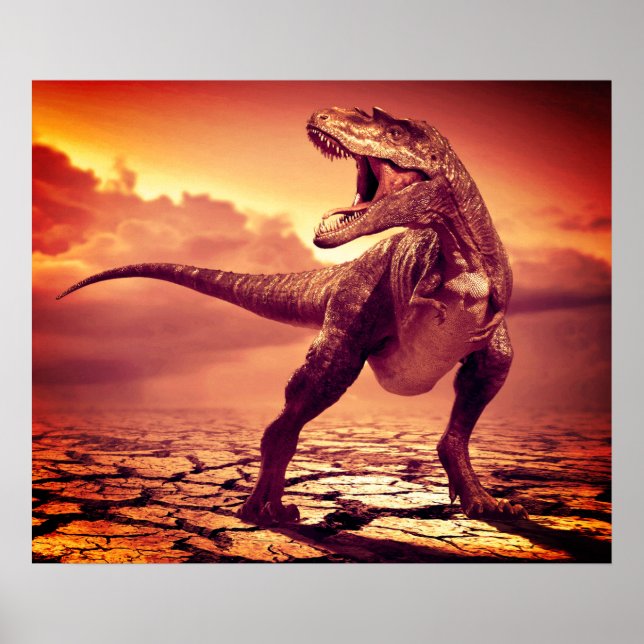 Poster T-rex Dinosaur (Devant)