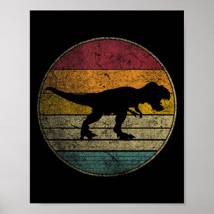 Poster T Rex Dinosaur - Amour Vintage Femmes Enfants Homm