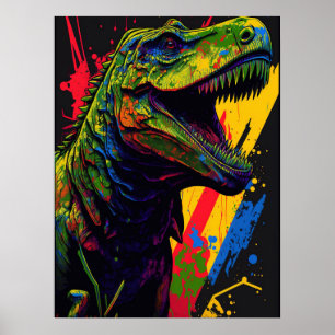 Poster T Rex Jurassique