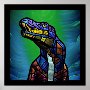 Poster T-Rex Roi Des Dinosaures