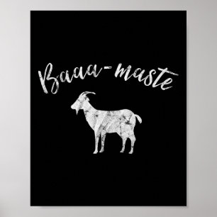 Poster T Shirt Aa-maste Chèvre Yoga
