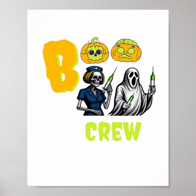 Poster T-shirt classique Boo Crew (Devant)
