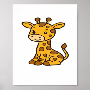 Poster T-shirt classique girafeau