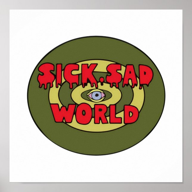 Poster t-shirt daria triste monde (Devant)