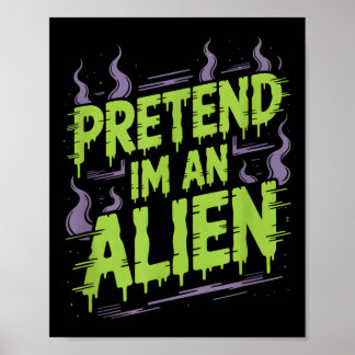 Poster T-shirt de costume d'alien_1.png