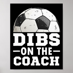 Poster T-shirt de jour de match de football Dibs sur l'en