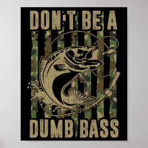 Poster T-shirt de pêche du 4 juillet pour papa - Ne sois