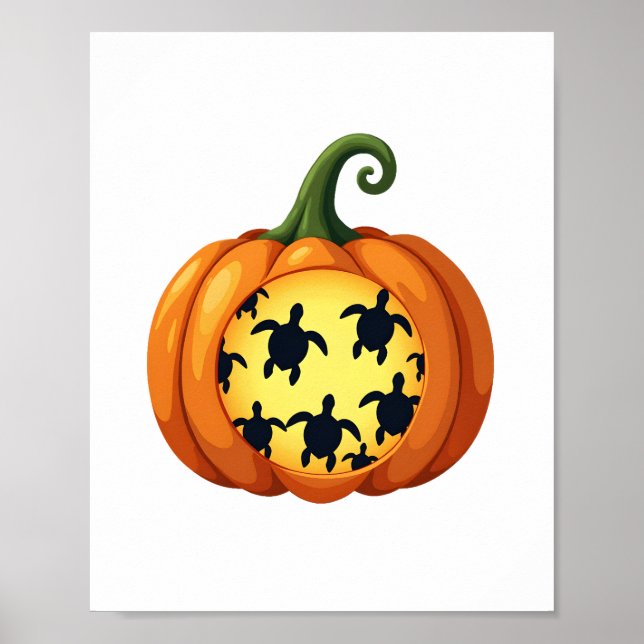 Poster T-shirt d'Halloween (Devant)