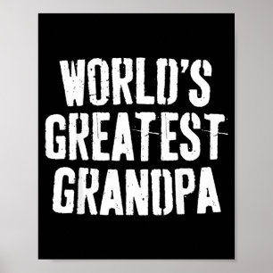 Poster T-shirt du plus grand papy du monde Papa Hommes Fê