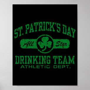 Poster T Shirt Équipe de Boisson de la Saint-Patrick