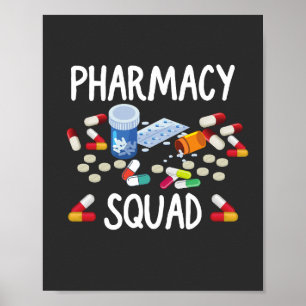 Poster T-Shirt, équipe de pharmacie