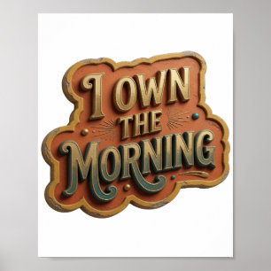 Poster T-shirt graphique Cool Gold J'APPARTIENS LE MATIN