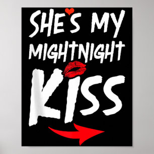 Poster T-Shirt Homme Elle Est Mon Baiser De Minuit Bonne 