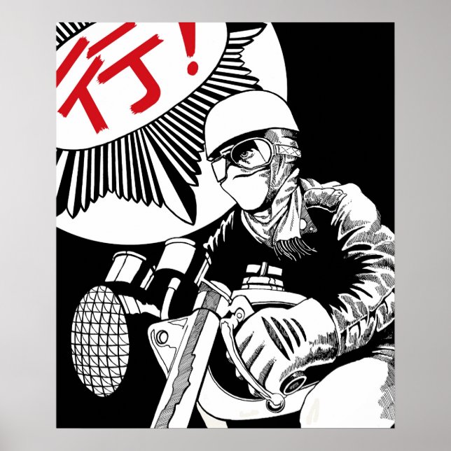 Poster T-shirt moto (Devant)