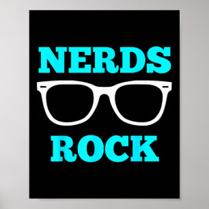 Poster T-shirt Nerds Rock T-shirt drôle pour nerd Geek Ga