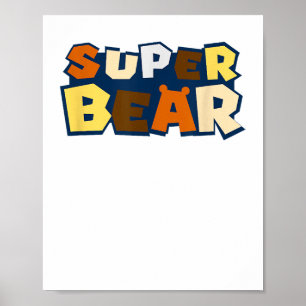 Poster T-shirt ours gai avec l'ours drapeau de la fierté
