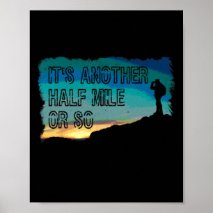 Poster T-Shirt Randonnée Vintage C'est Encore Un Demi-Kil