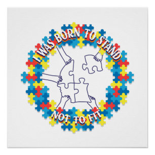 Poster T-shirt sensibilisation sur l'autisme   Autisme T 