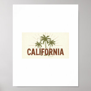 Poster T-shirt vintage de Californie Graphisme rétro pa