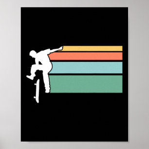 Poster T Shirt Vintage Skateboard 
