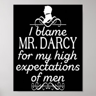 Poster T Shirte de citations drôles de Jane Austen Mr Dar