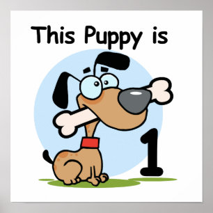 Poster T-shirts et cadeaux 1er Anniversaire