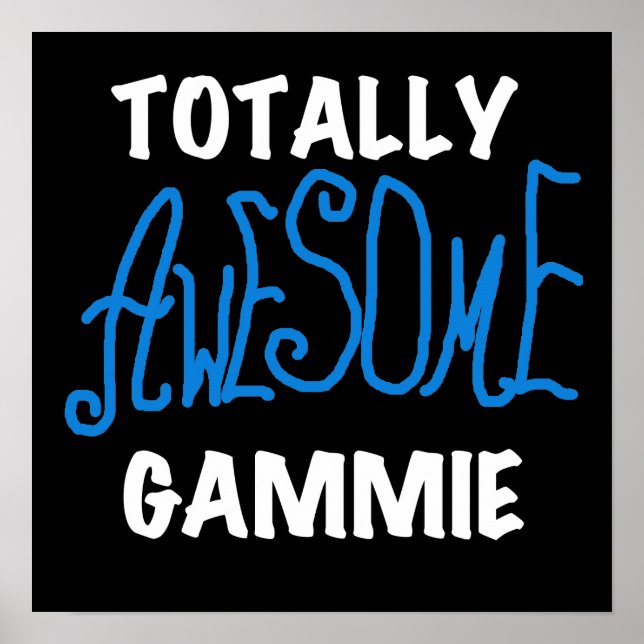 Poster T-shirts et cadeaux bleus totalement impressionnan (Devant)