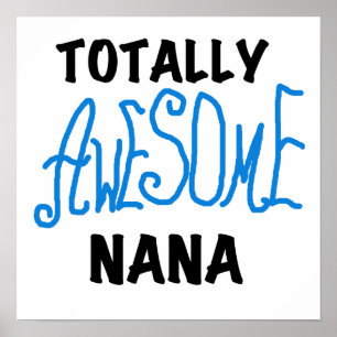 Poster T-shirts et cadeaux bleus totalement impressionnan