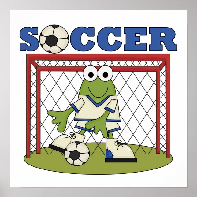 Poster T-shirts et cadeaux de gardien de but de football  (Devant)