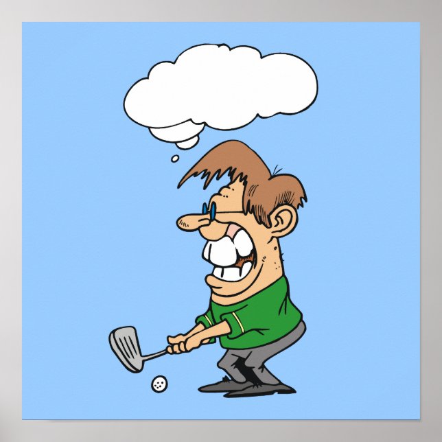Poster T-shirts et cadeaux de golfeurs de la mauvaise jou (Devant)