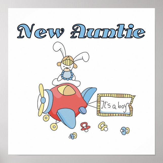 Poster T-shirts et cadeaux de la nouvelle tante des garço (Devant)