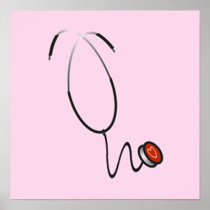 Poster T-shirts et cadeaux de stéthoscope