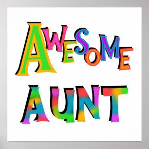 Poster T-shirts et cadeaux de Tantes extraordinaires
